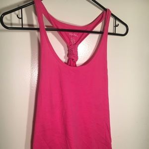 Racer back pink sleep tank